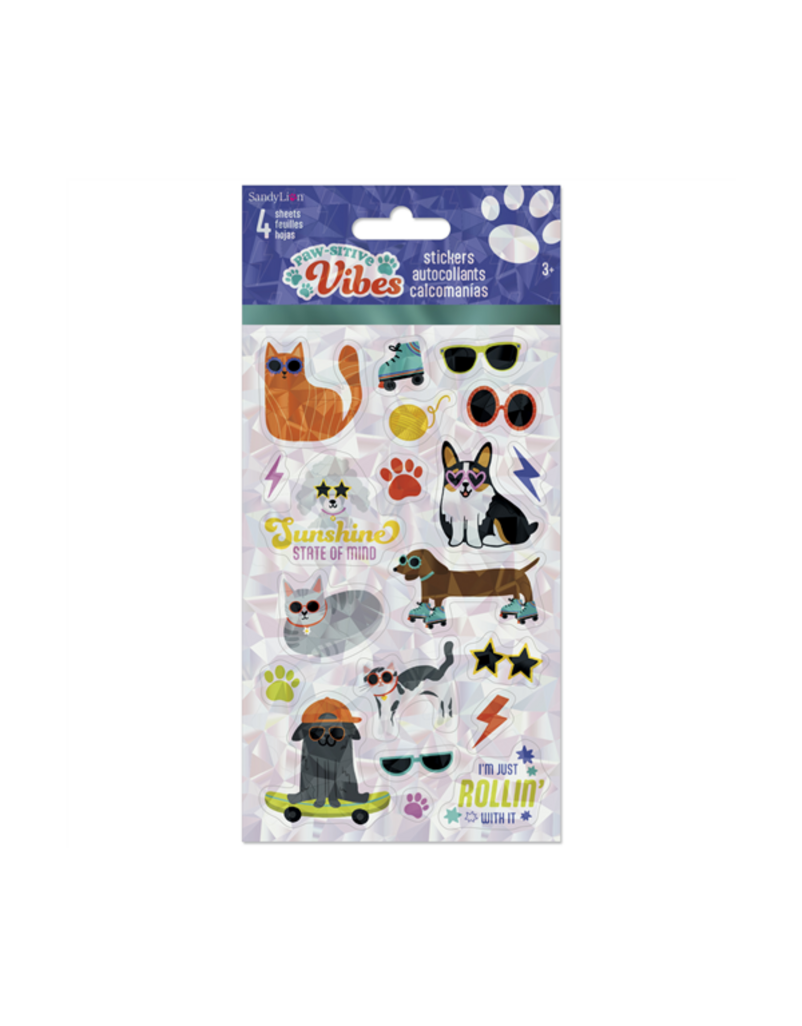 Paw-sitive Vibes Stickers