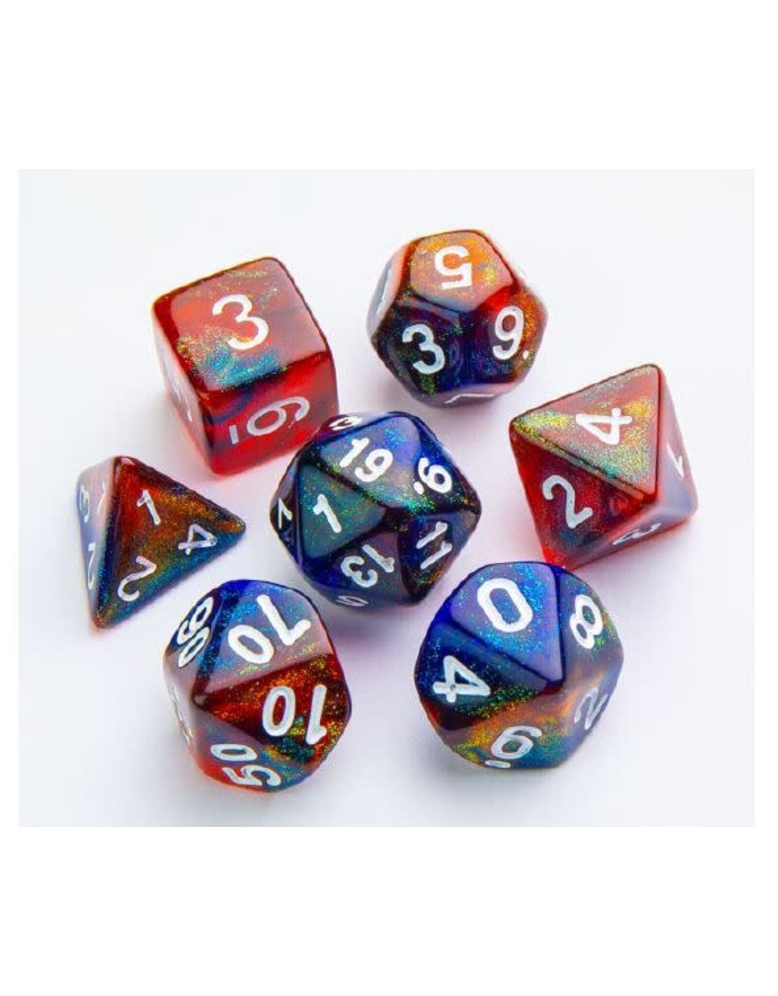 Dice: 7pc: Galaxy Series: Mars