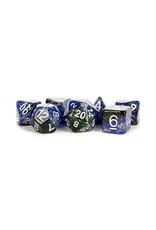 Dice: 7pc: 16 mm: Resin: Eternal Blue/Black