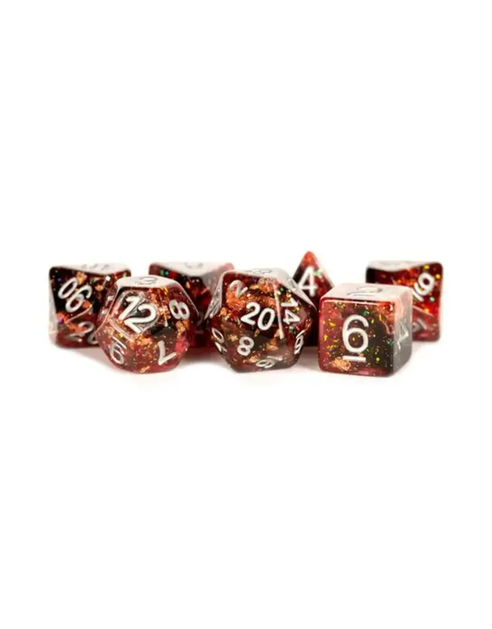 Dice: 7pc: 16mm: Resin: Eternal Fire