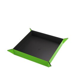 Magnetic Dice Tray: Square: Black / Green