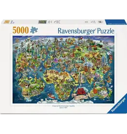 Ravensburger Illustrated World Map 5000pc