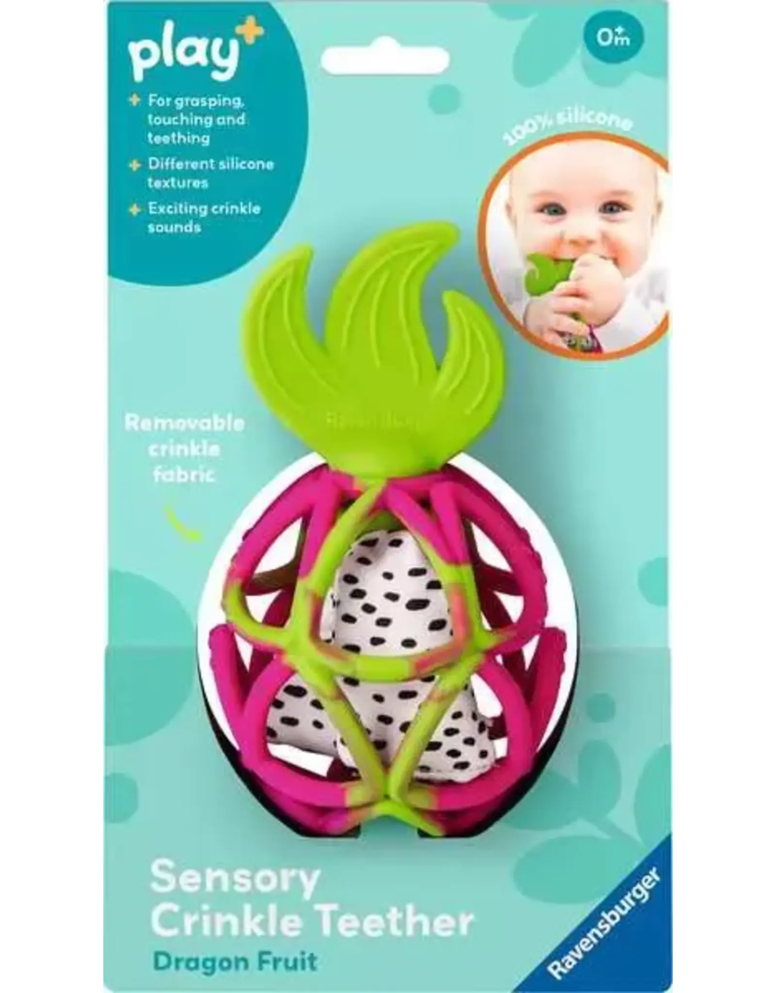 Ravensburger Sensory Crinkle Teether: Dragon Fruit