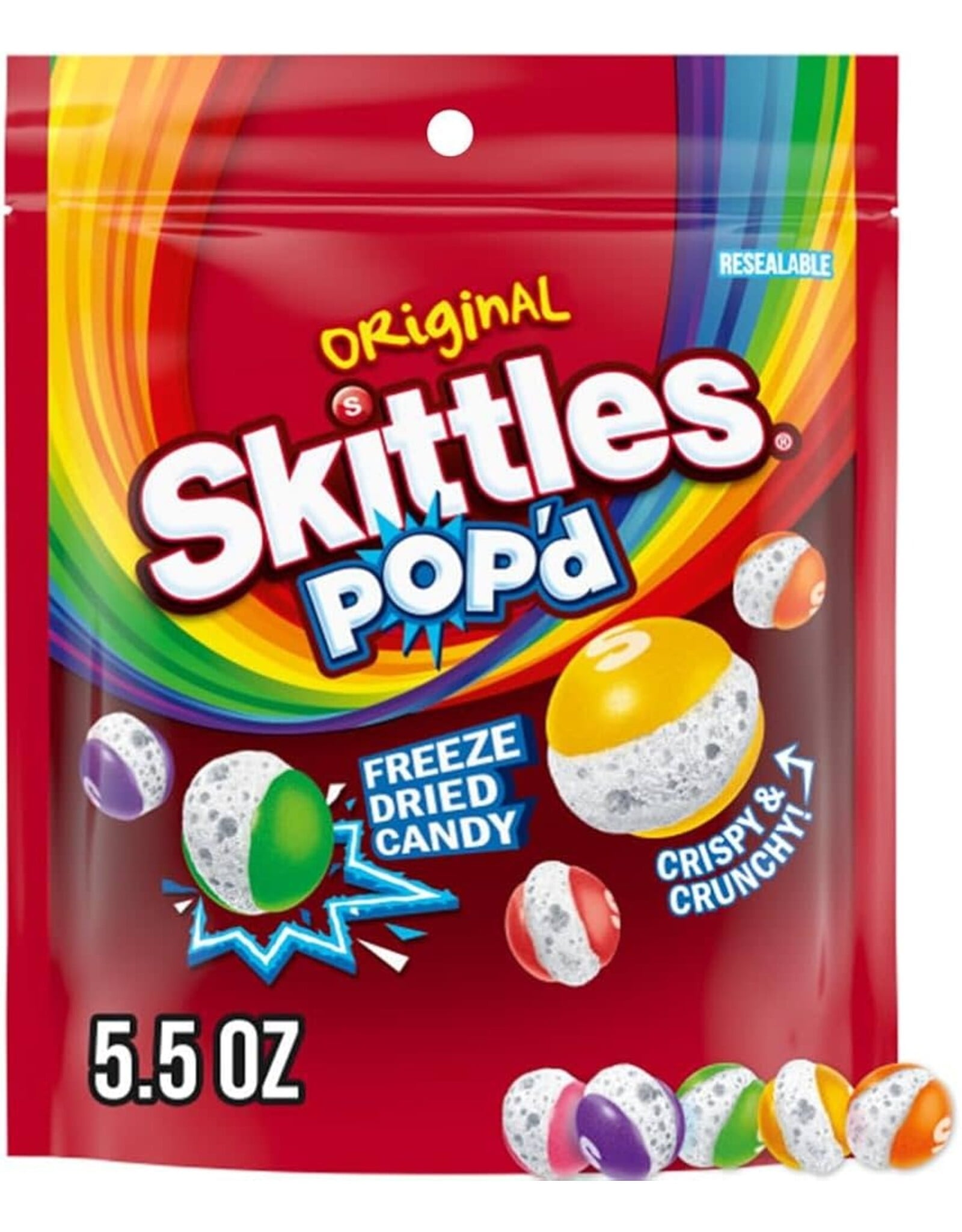 Skittles Popd Original Freeze Dried Candy