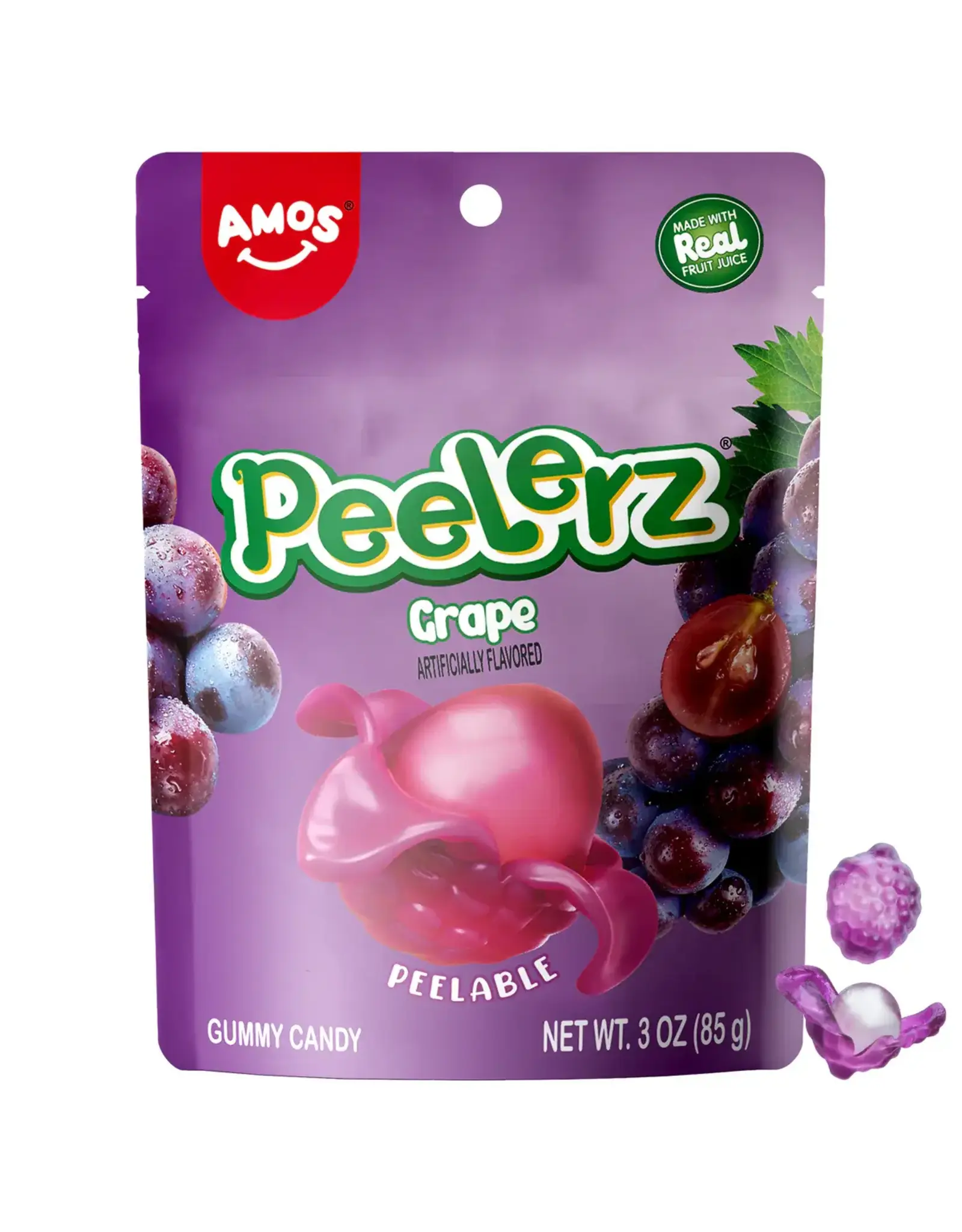 Amos Peelerz Gummy Grape - CLEARANCE