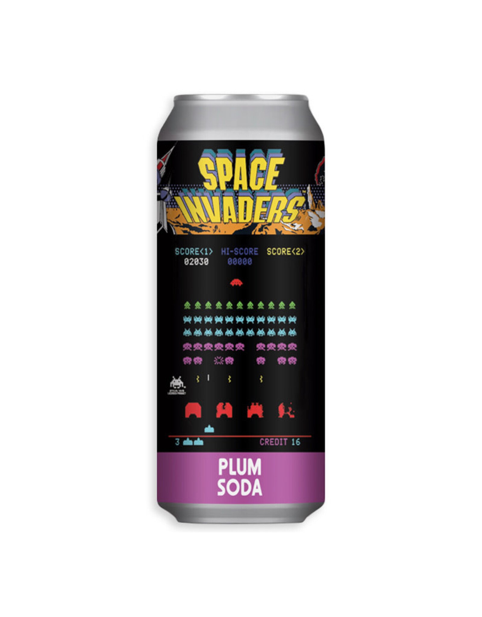 Rocket Fizz Space Invaders Plum Soda