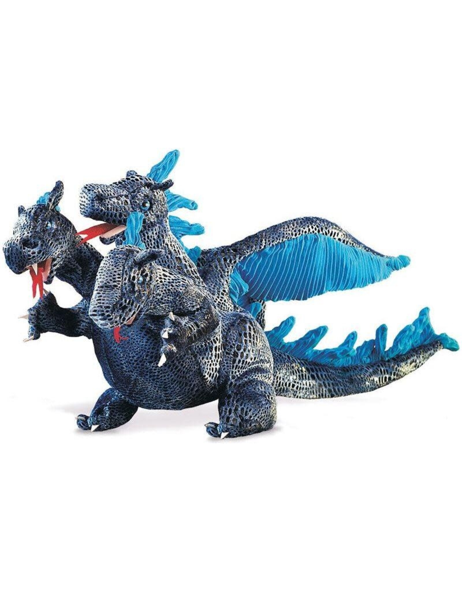 Folkmanis Folkmanis Blue Three-Headed Dragon Puppet