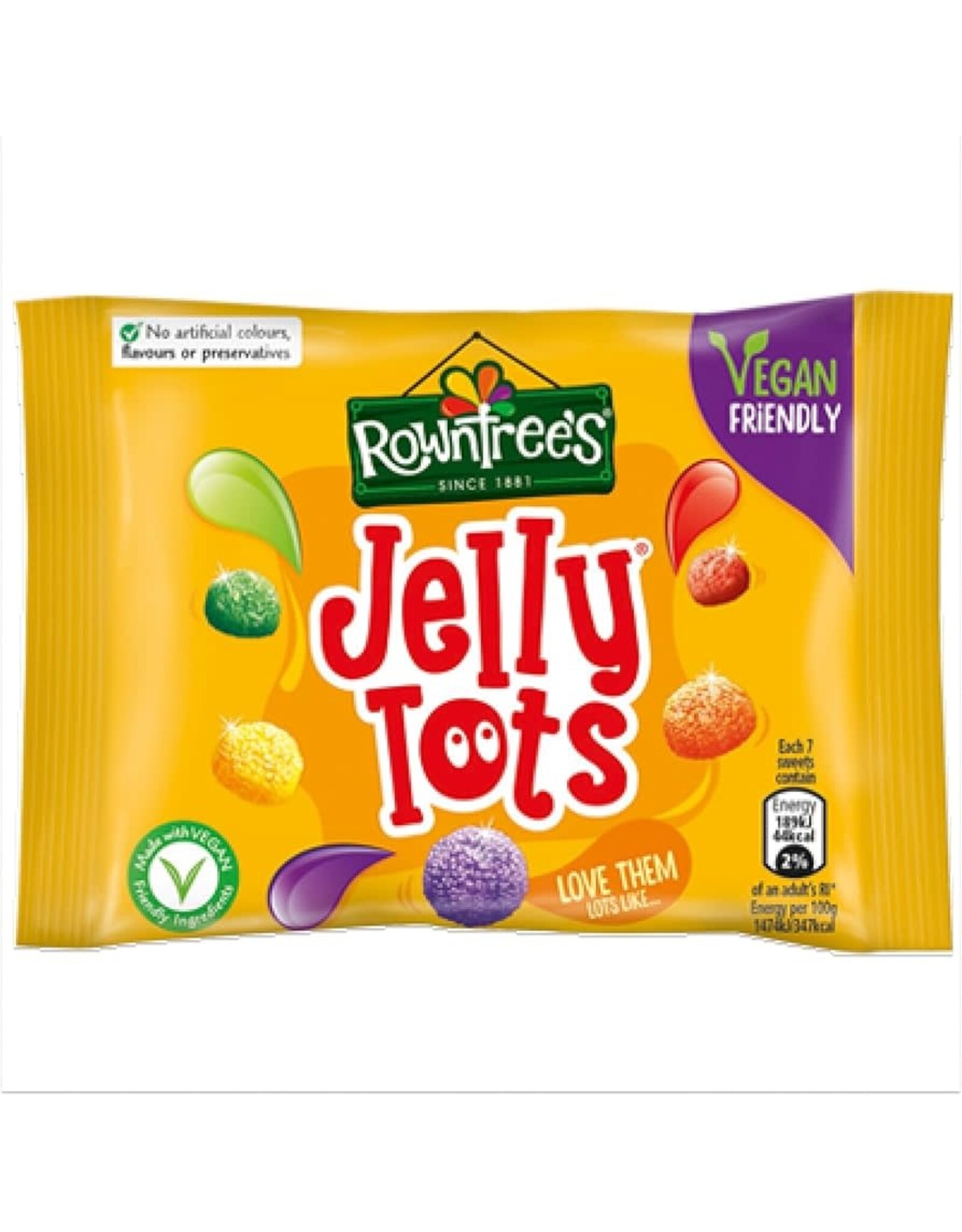Rowntrees Jelly Tots Bags Impulse 42g (British)