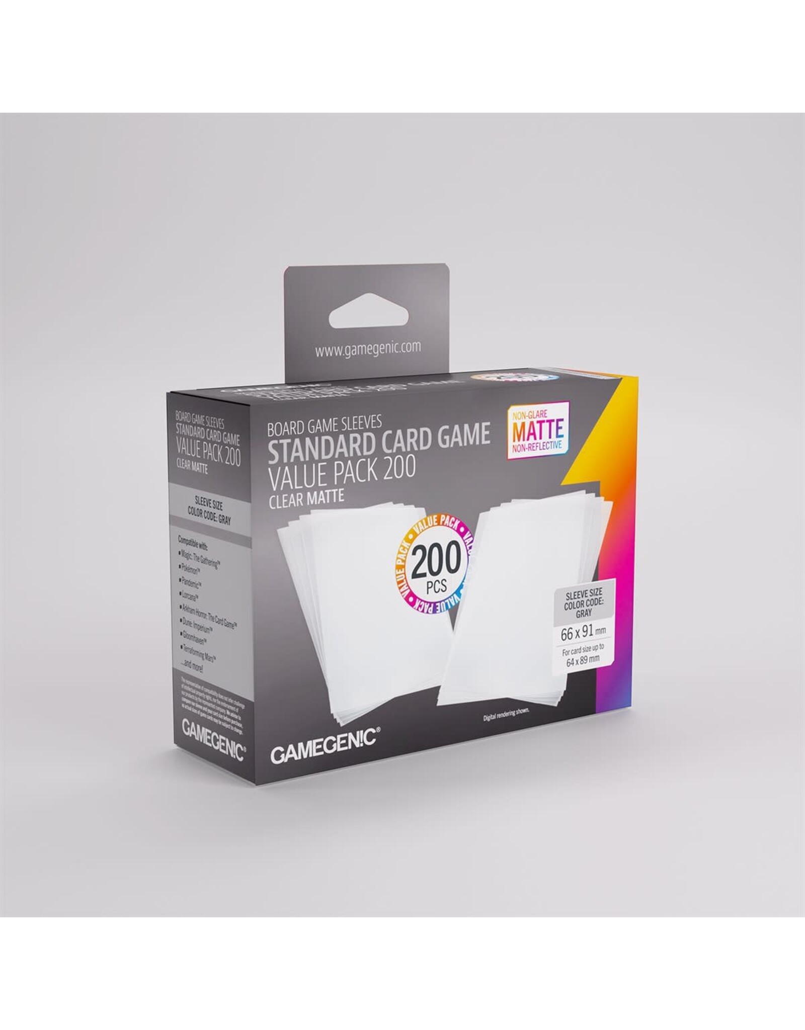 Sleeves: Gamegenic: Matte Standard Card Game Value Pack (200)