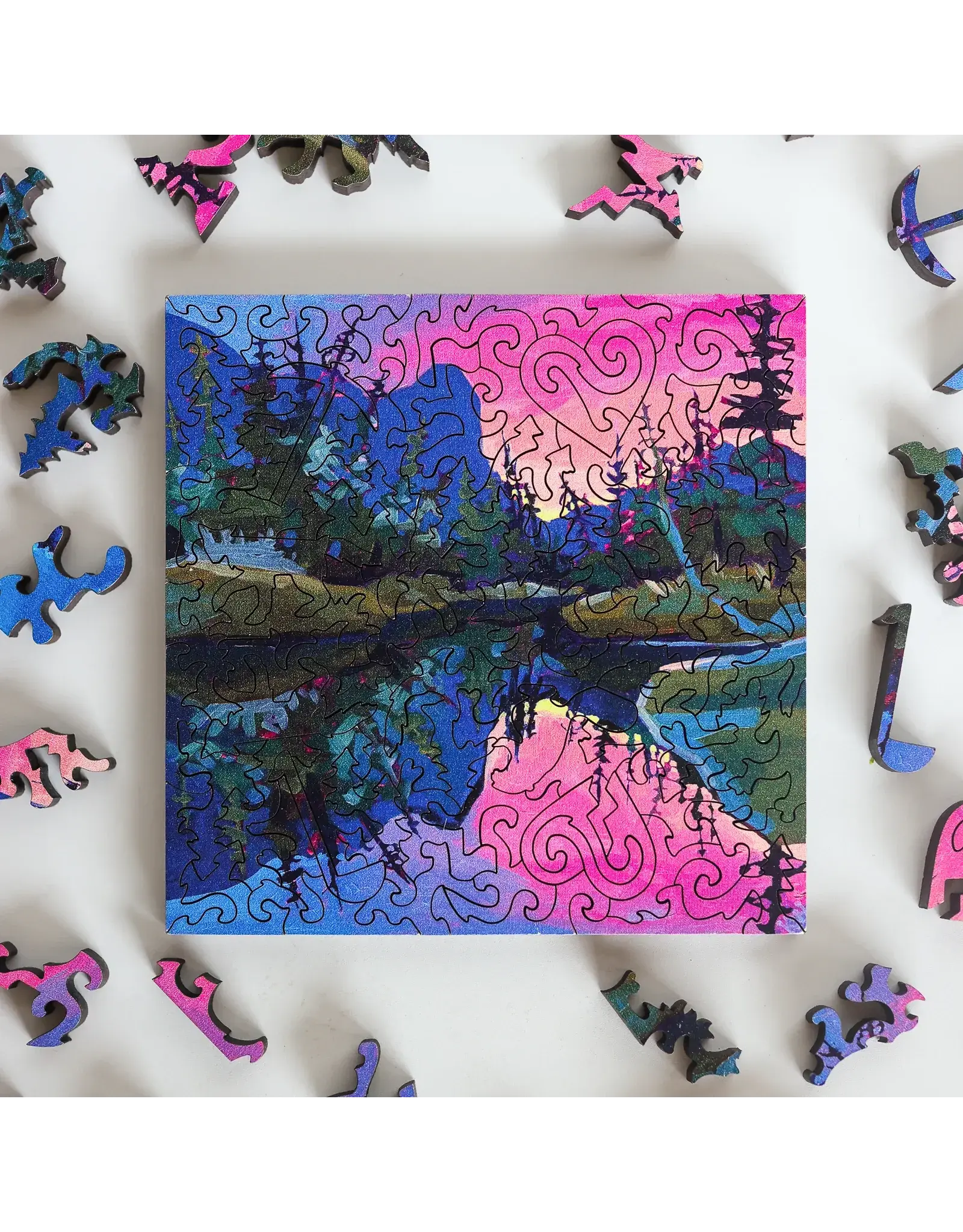 StumpCraft Summer Storm on Ha Ling by Kat Wright 77pc Mini Puzzle