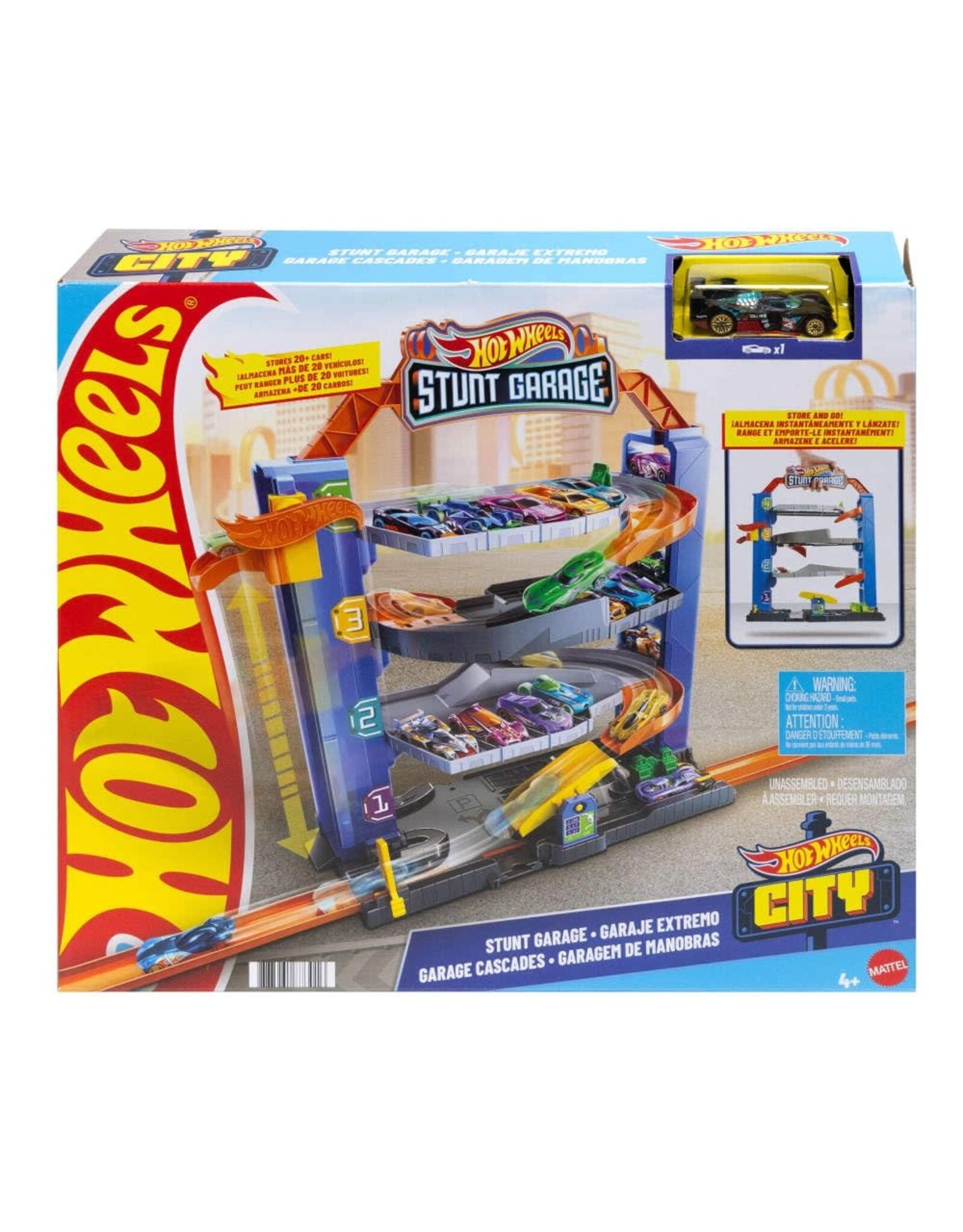 Mattel Hot Wheels - City Stunt Garage Playset
