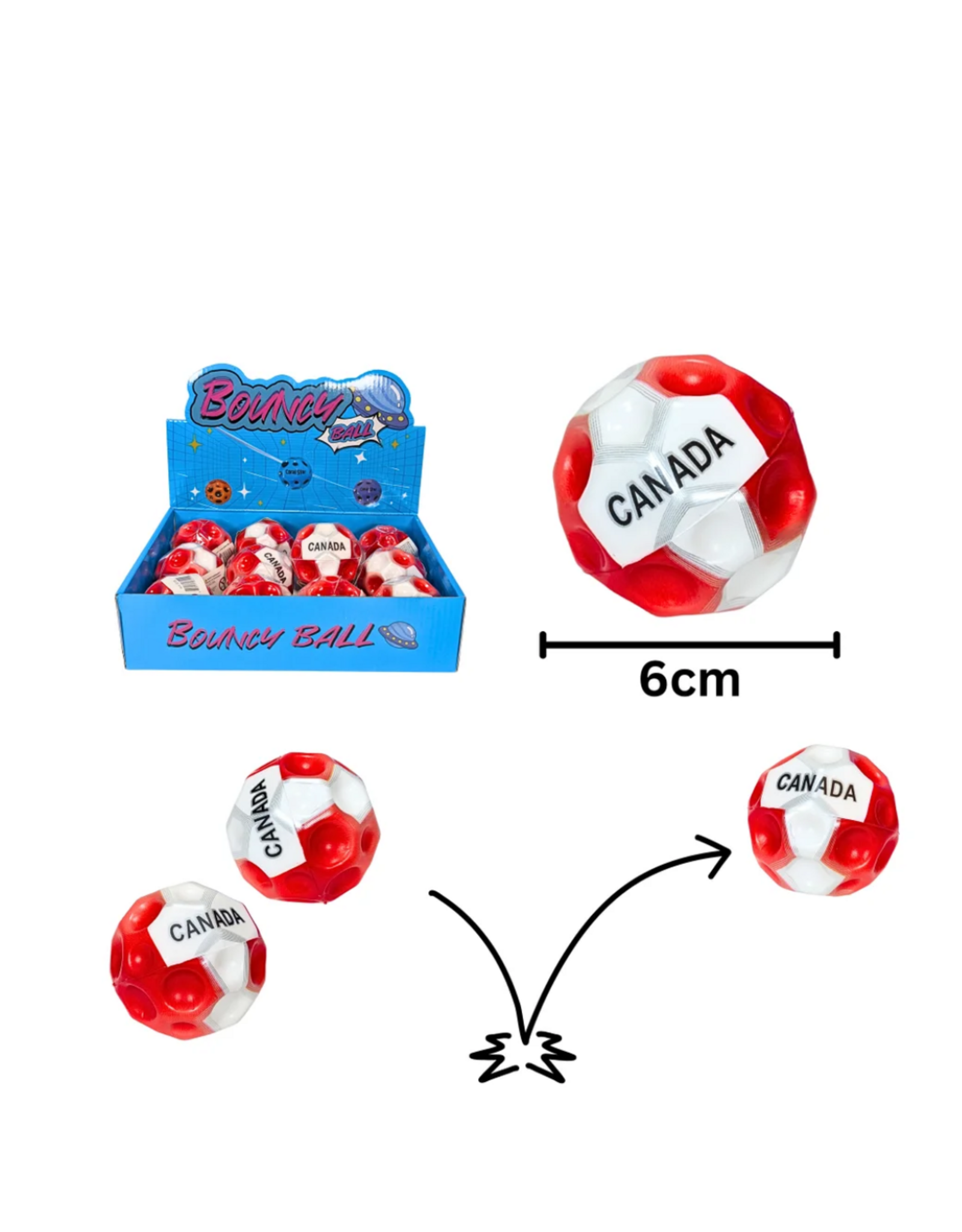 Hi Bounce Canada Ball 6.5cm