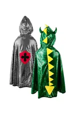 Great Pretenders Reversible Dragon Knight Cape, Size 7/8