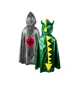 Great Pretenders Reversible Dragon Knight Cape, Size 7/8