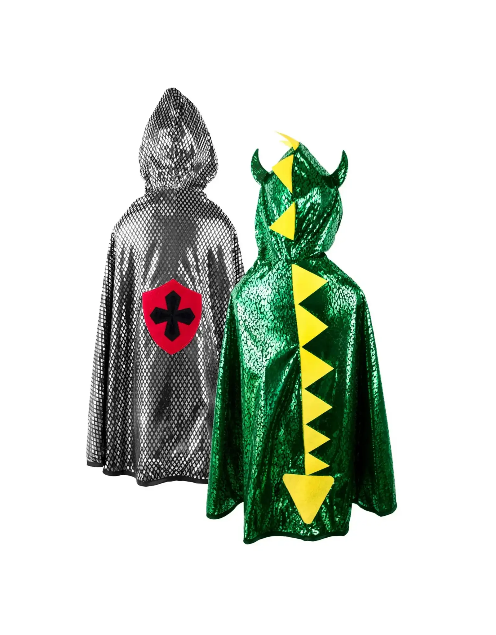 Great Pretenders Reversible Dragon Knight Cape, Size 7/8