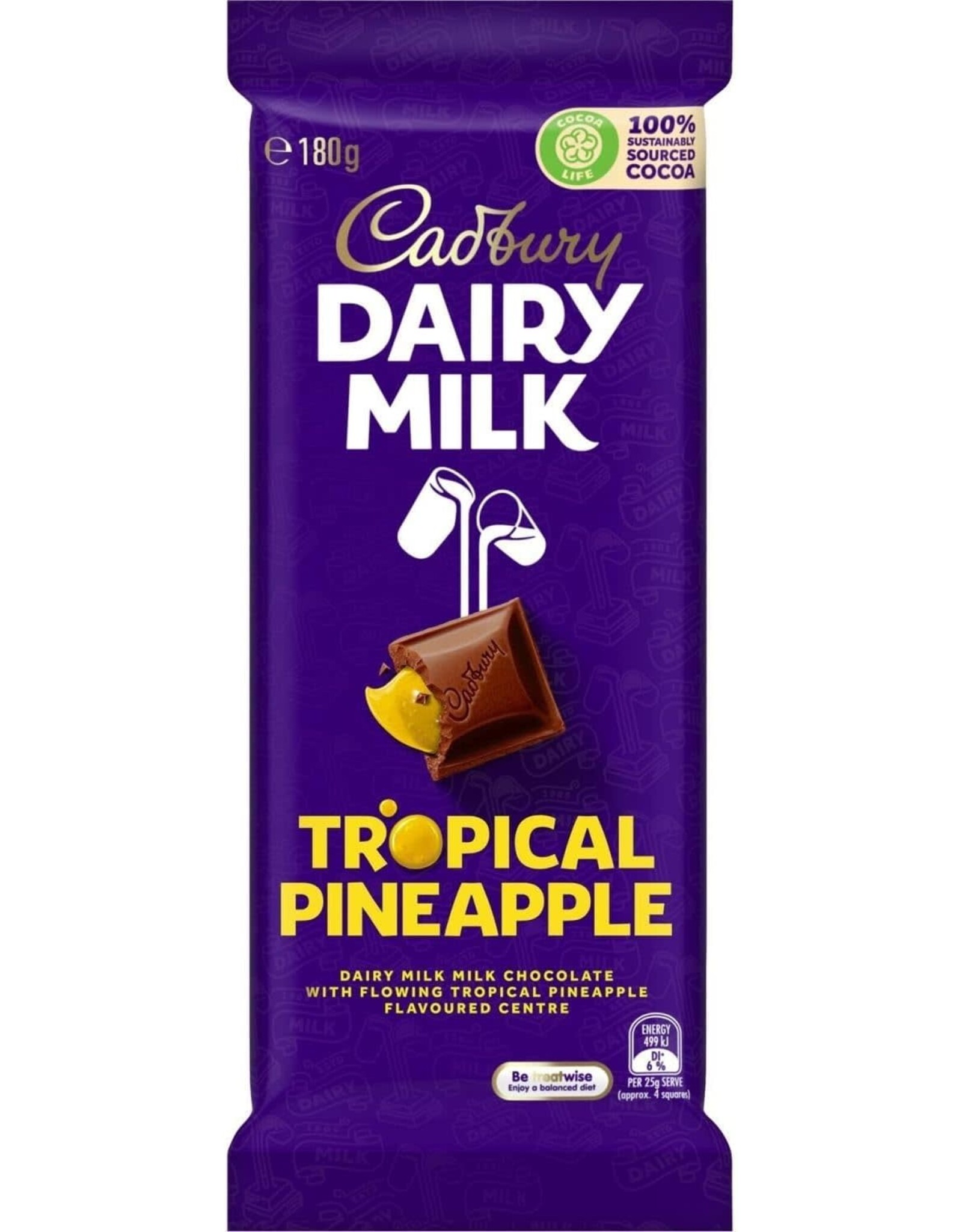 Cadbury Cadbury Dairy Milk Tropical Pineapple Chocolate (Australia)
