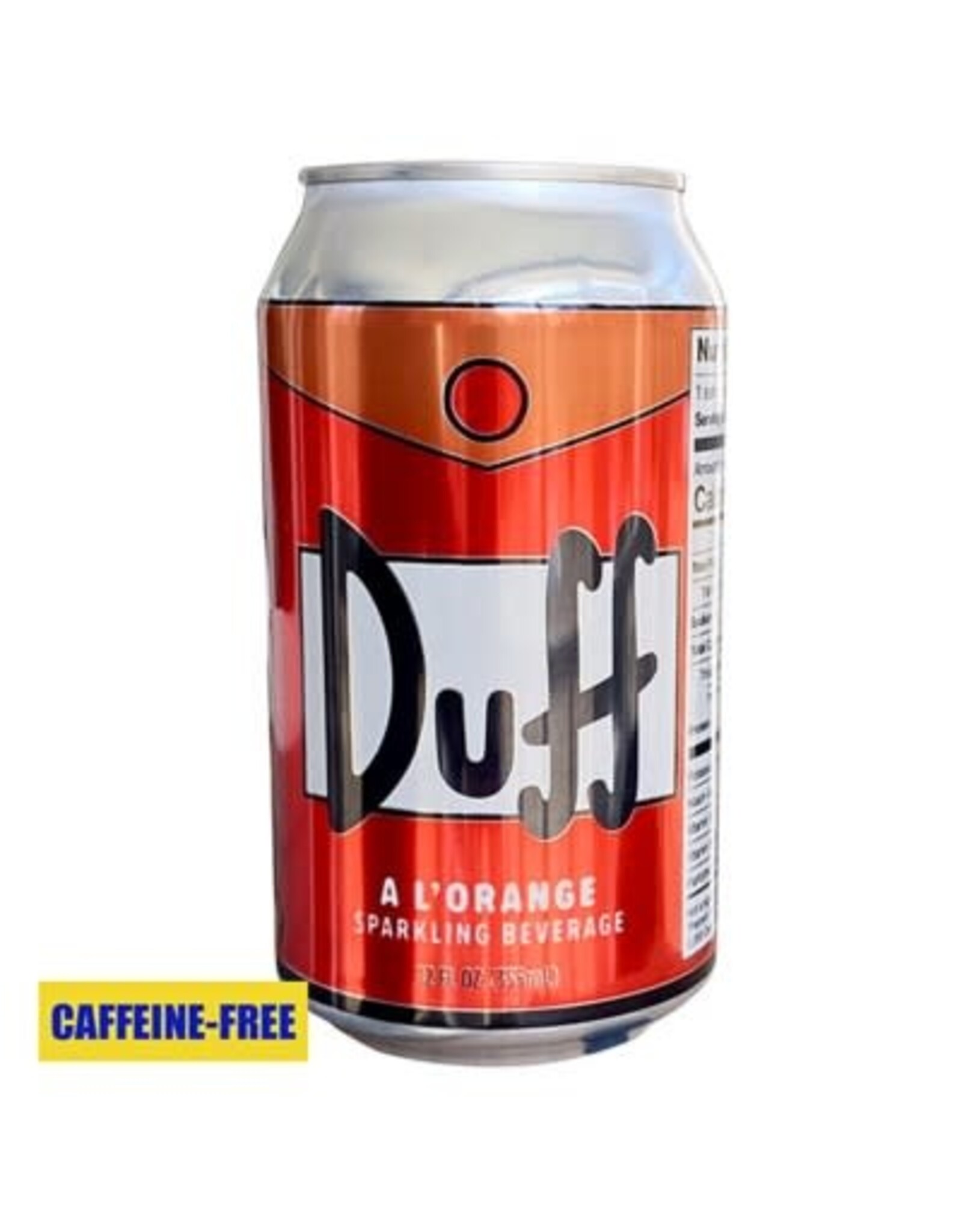 Simpsons Duff A L'Orange Sparkling Beverage Can