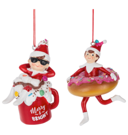 Ganz Sweet Shop Elf Ornaments Assorted