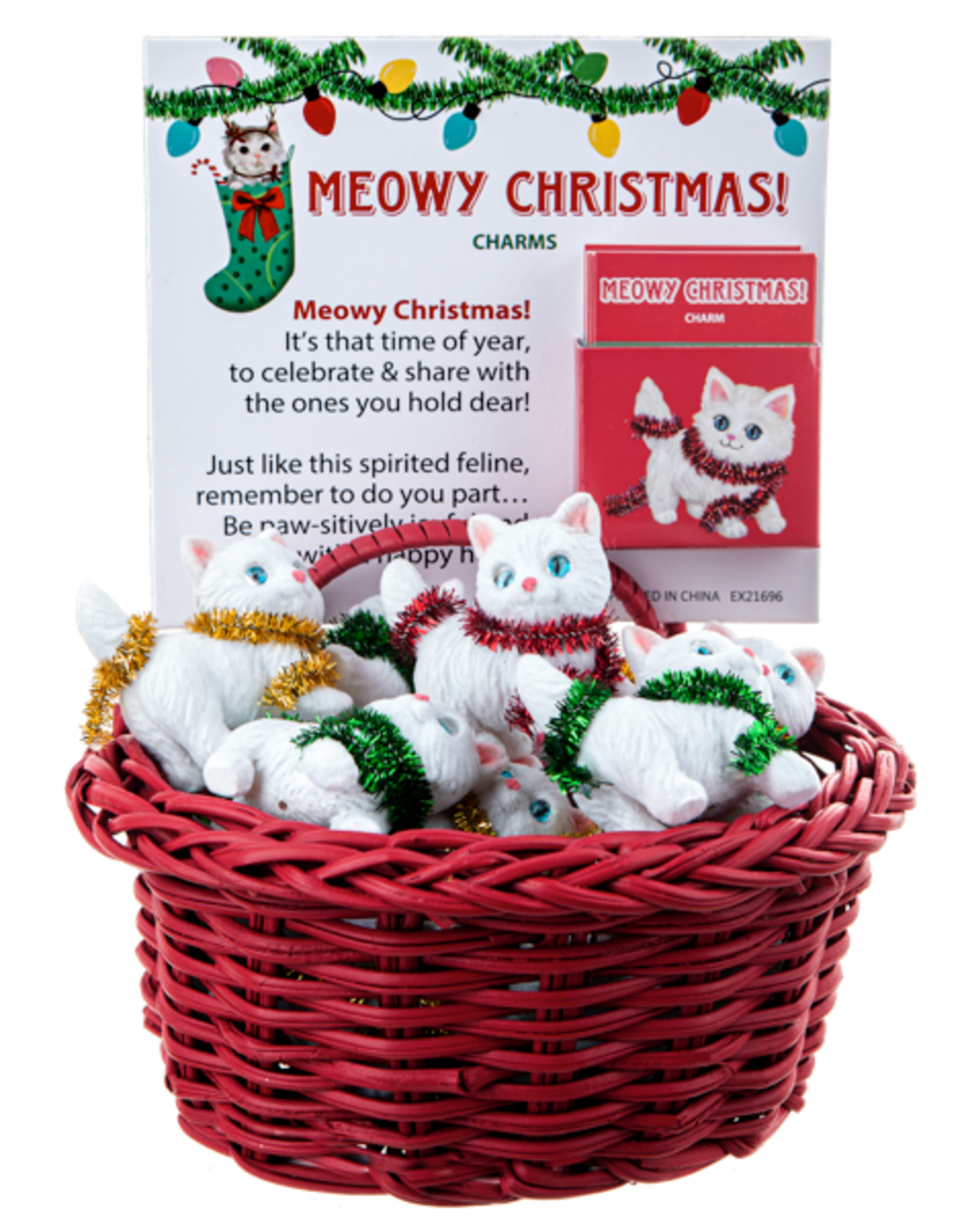 Ganz Meowy Christmas Kitten Charm
