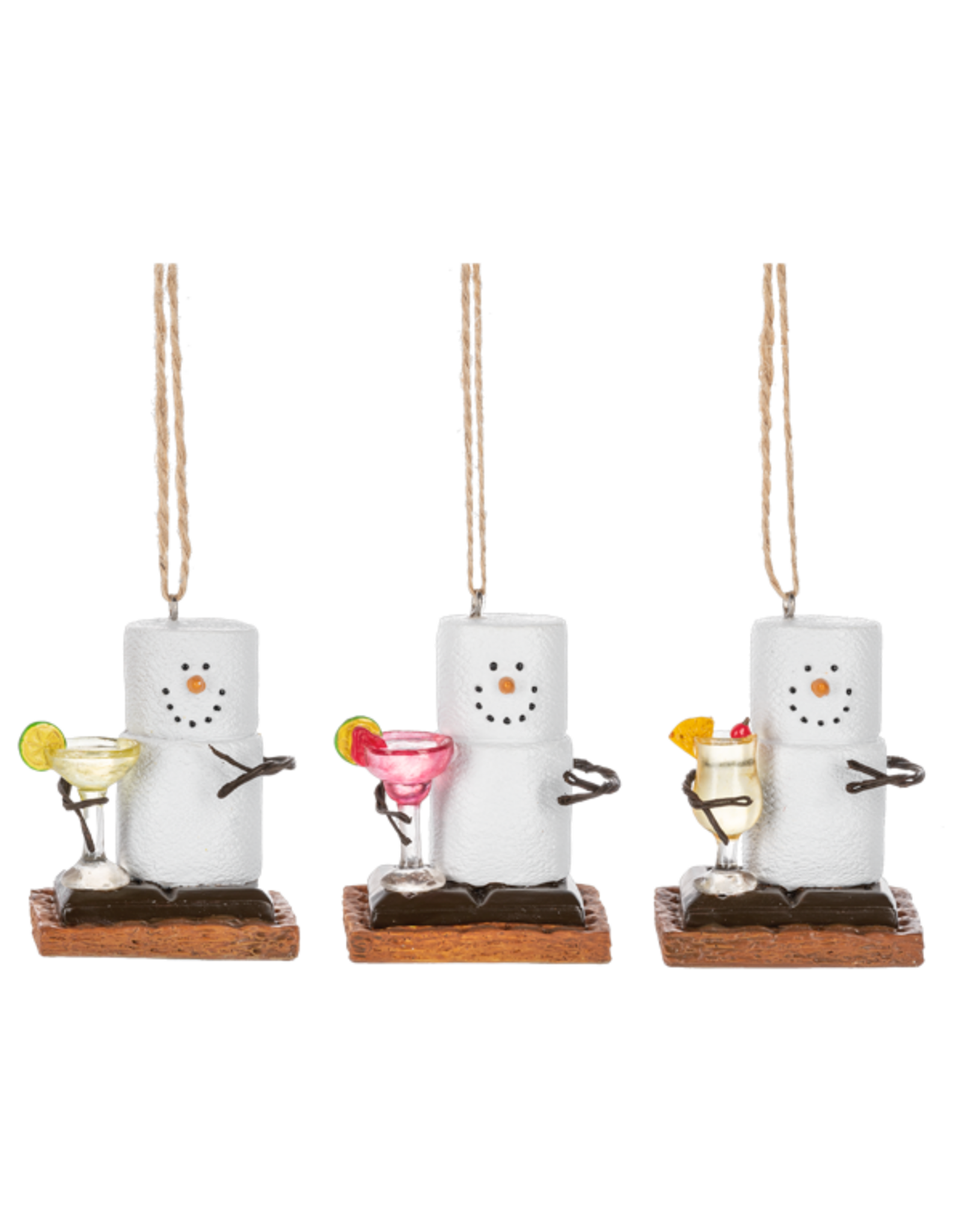 Ganz S'mores Happy Hour Ornaments Assorted