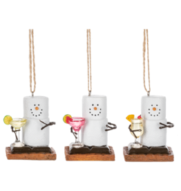 Ganz S'mores Happy Hour Ornaments Assorted