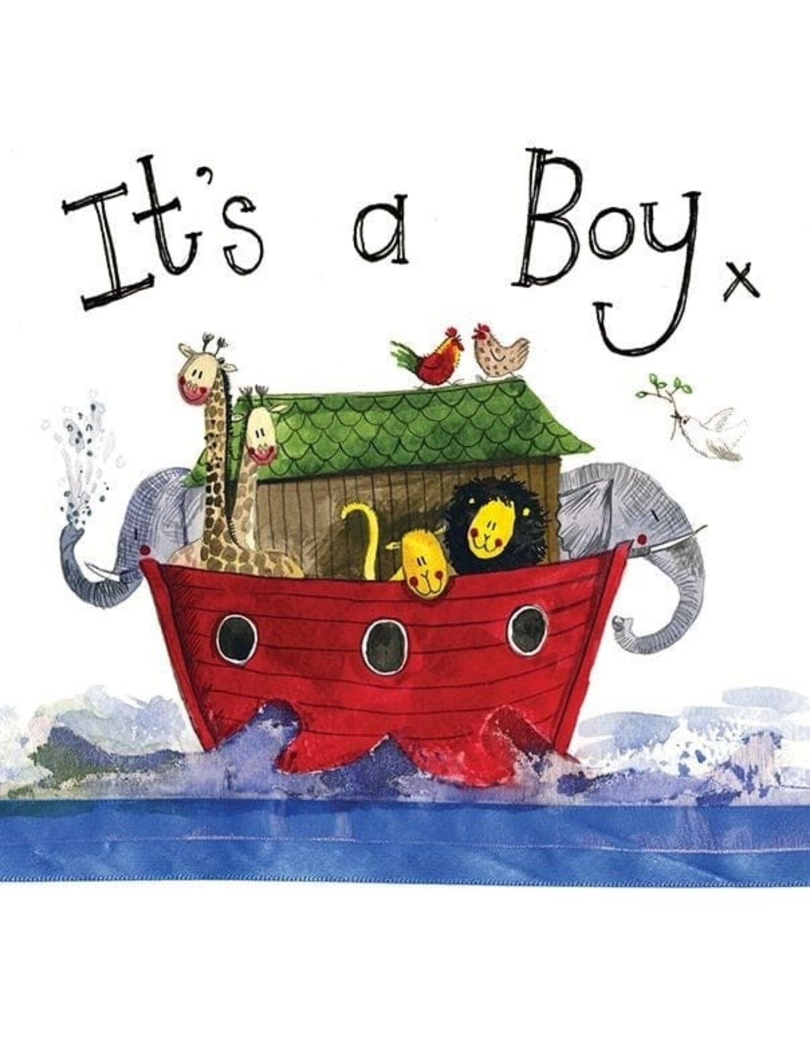 Alex Clark Art It's a Boy Ark Card