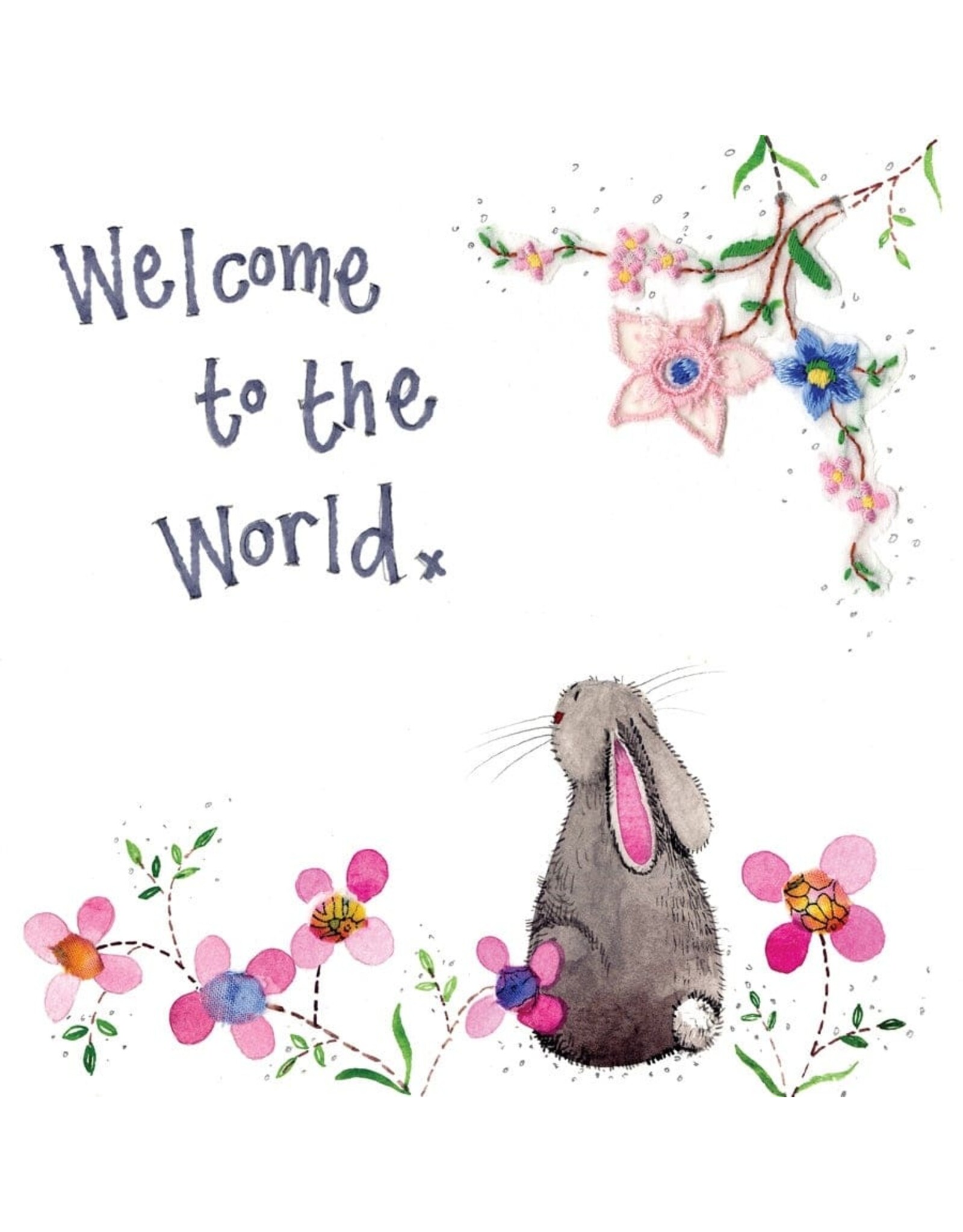 Alex Clark Art Welcome To The World Card
