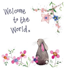 Alex Clark Art Welcome To The World Card
