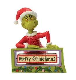 Jim Shore Grinch with Rotating Messages
