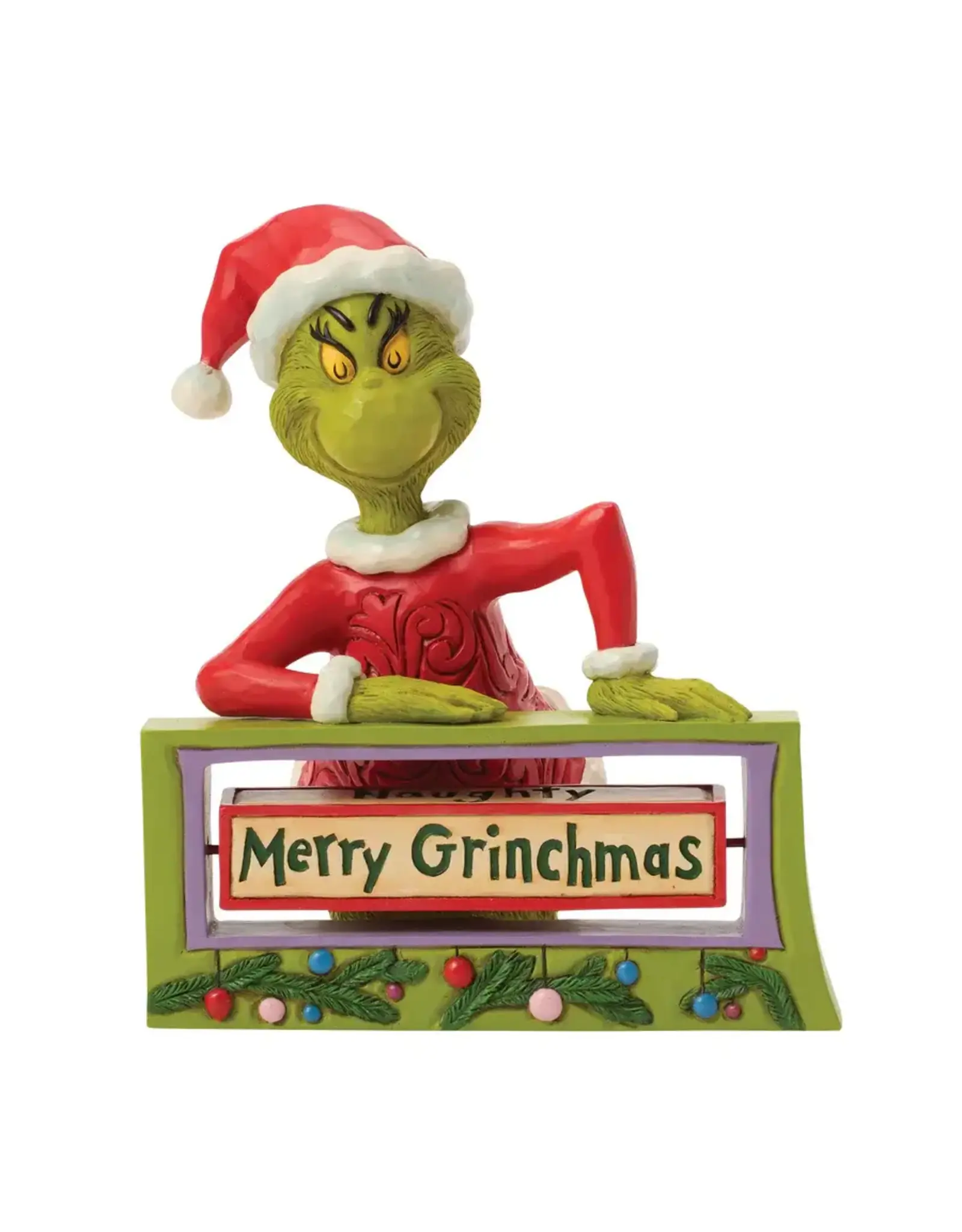 Jim Shore Grinch with Rotating Messages