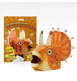 3D Paper Mask - Triceratops Mask