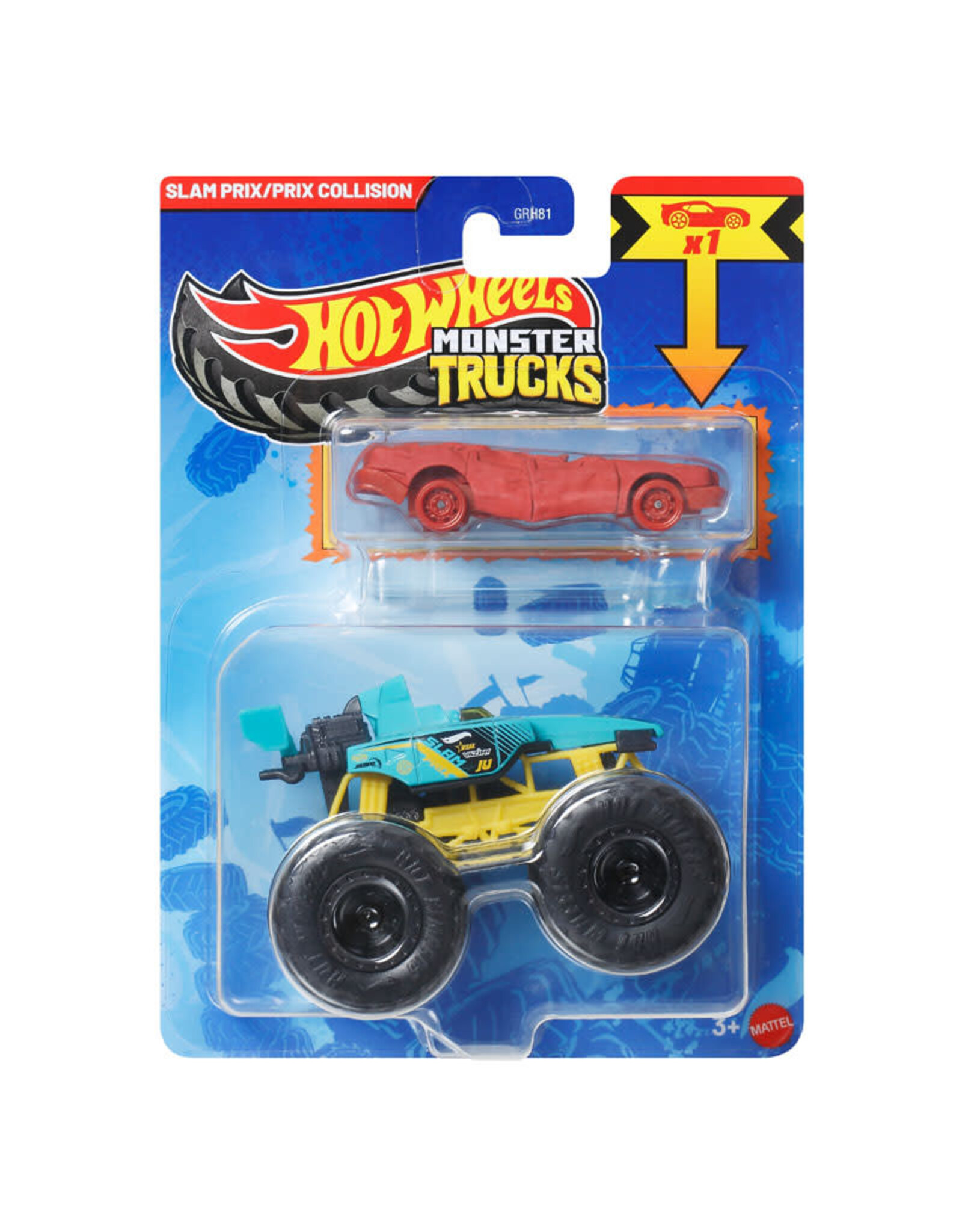 Mattel Hot Wheels Monster Truck - Slam Prix/Prix Collision