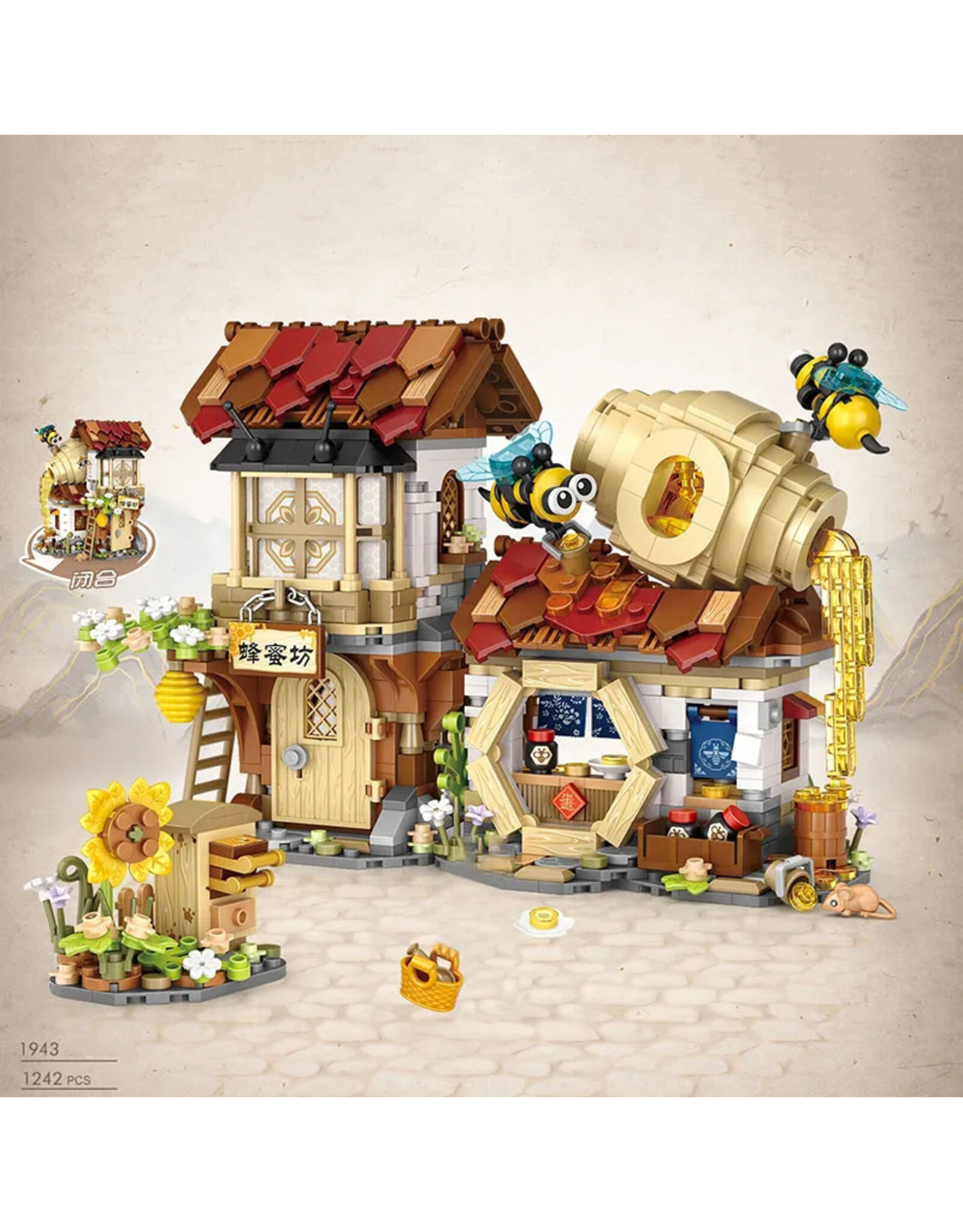 LOZ Honeybee House Mini Block Set