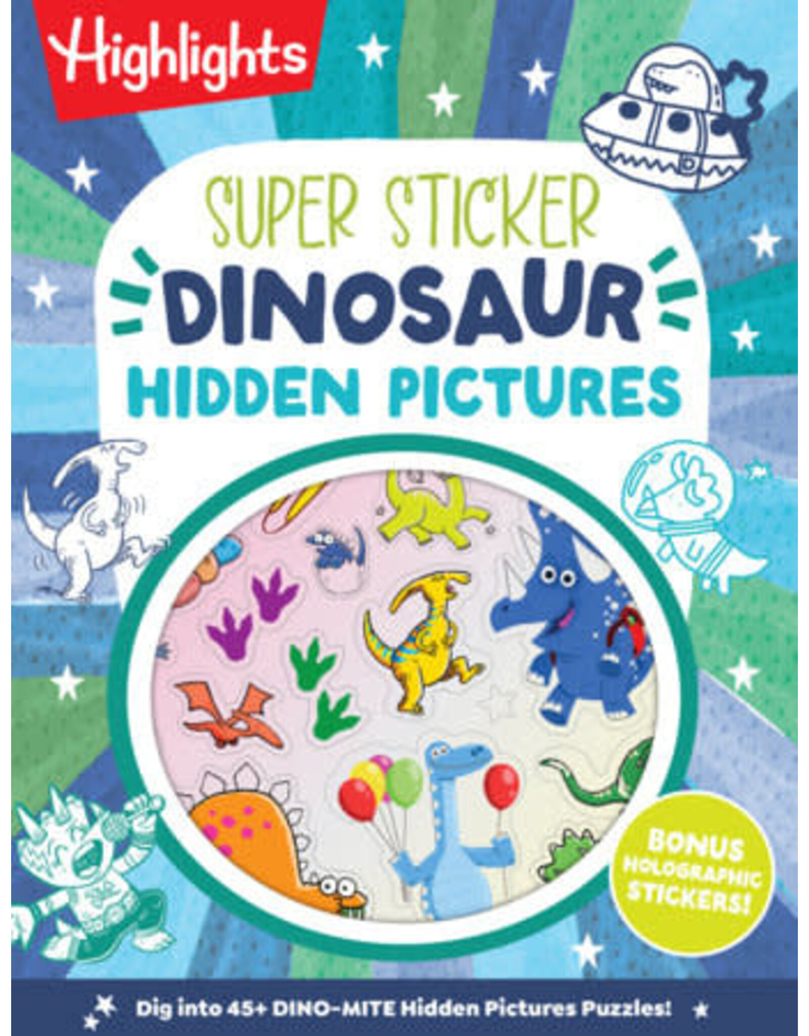Highlights Highlights Super Sticker Dinosaur Hidden Pictures
