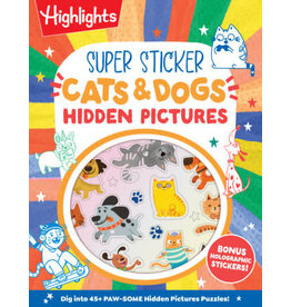 Highlights Highlights Super Sticker Cats & Dogs Hidden Pictures