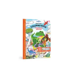 eeBoo Fold-Out Colouring Book: Dinosaurs Abound