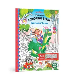 eeBoo Fold-Out Colouring Book: Fairies and Tales
