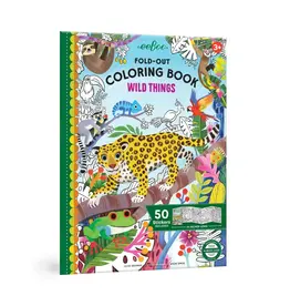 eeBoo Fold-Out Colouring Book: Wild Things