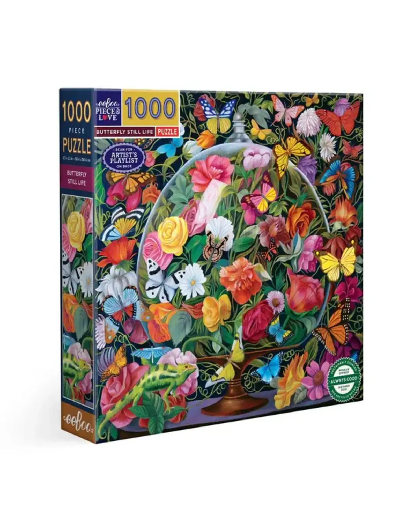 eeBoo Butterfly Still Life 1000pc