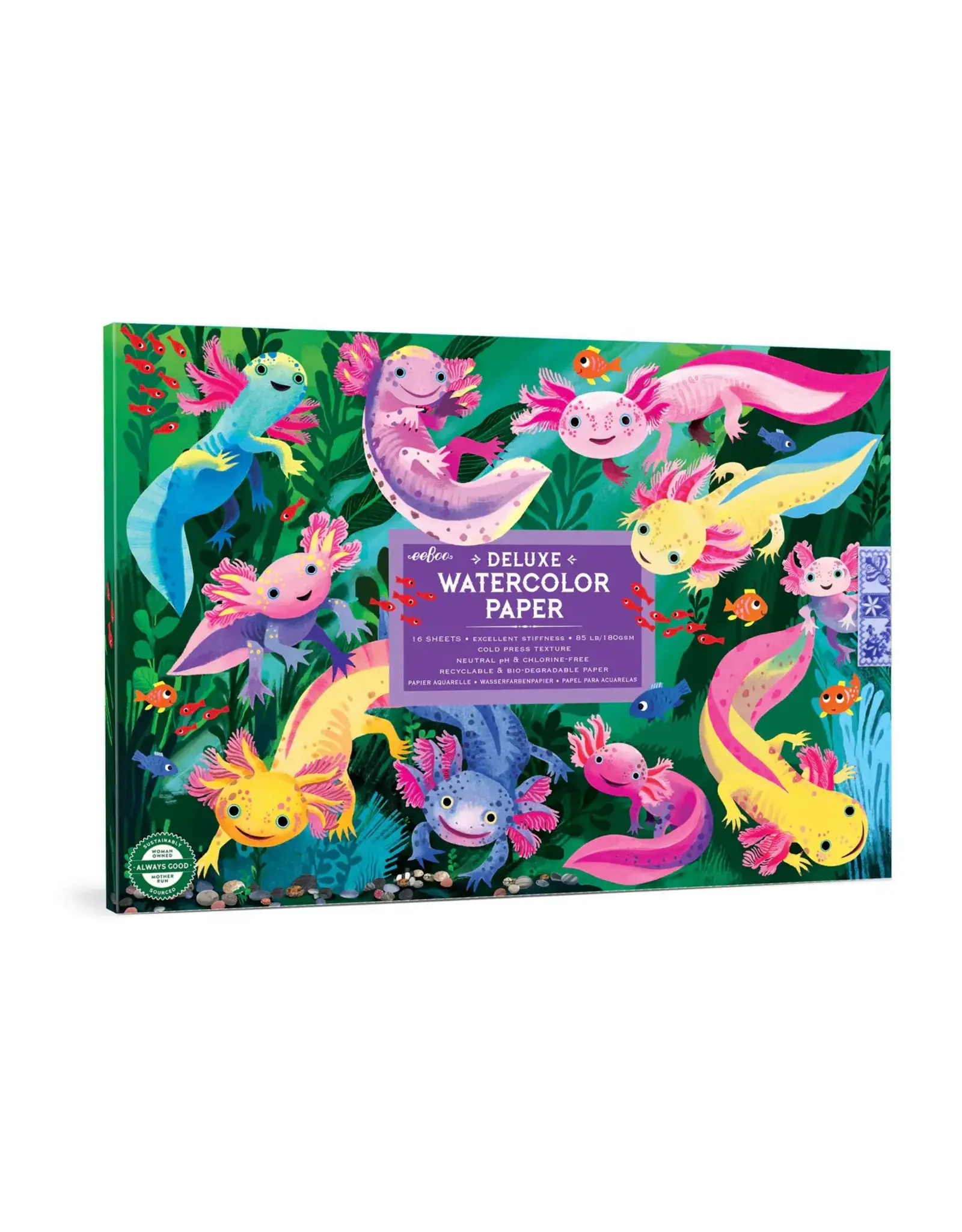 eeBoo Axolotl Watercolour Pad