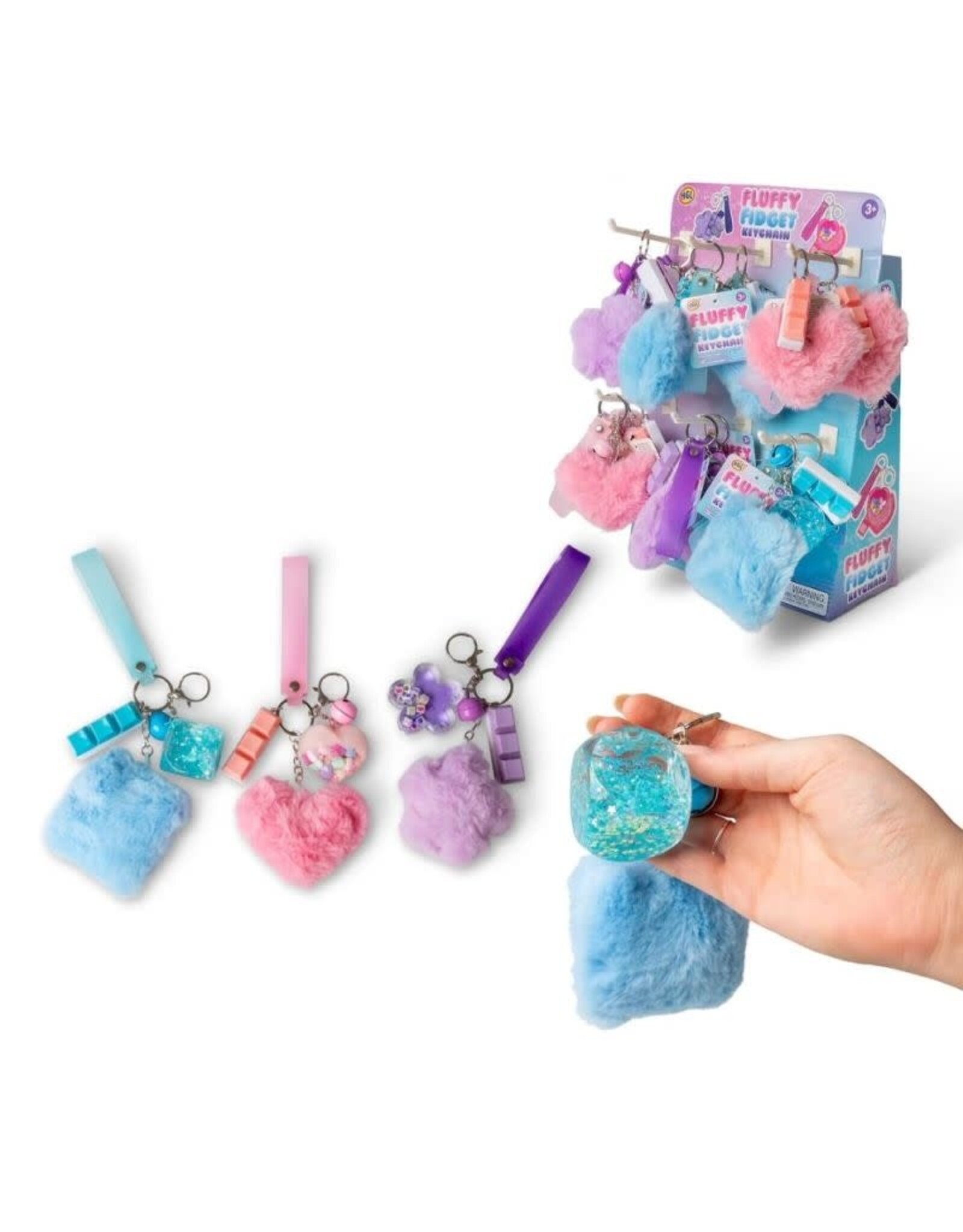 Fluffy Fidget Keychains