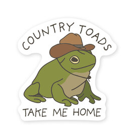 Country Toad Sticker