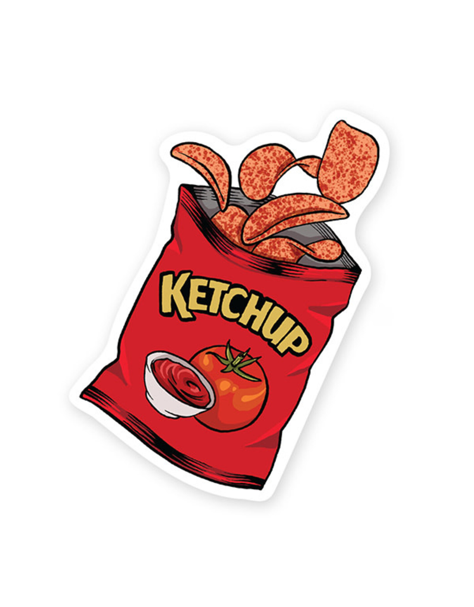 Ketchup Chips Sticker