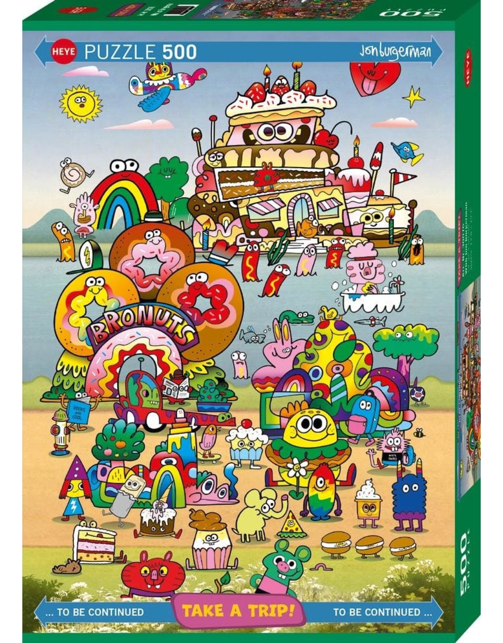 Heye Take A Trip With Jon Burgerman 500pc