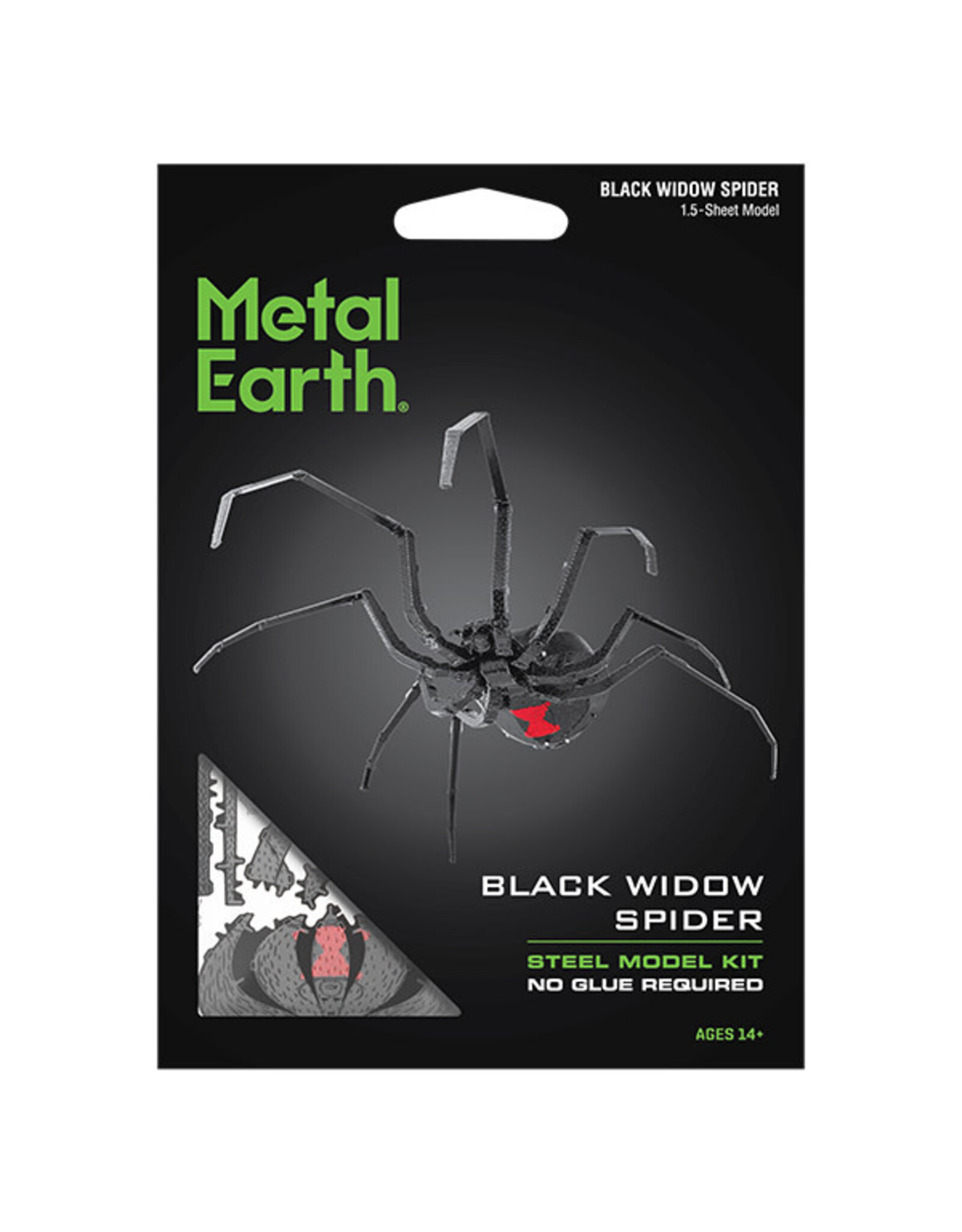 Metal Earth Black Widow Spider