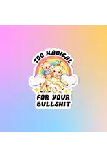 Radical Buttons Too Magical For Your BS Sticker