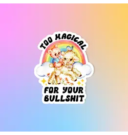 Radical Buttons Too Magical For Your BS Sticker