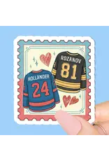 Radical Buttons Hockey Romance Sticker