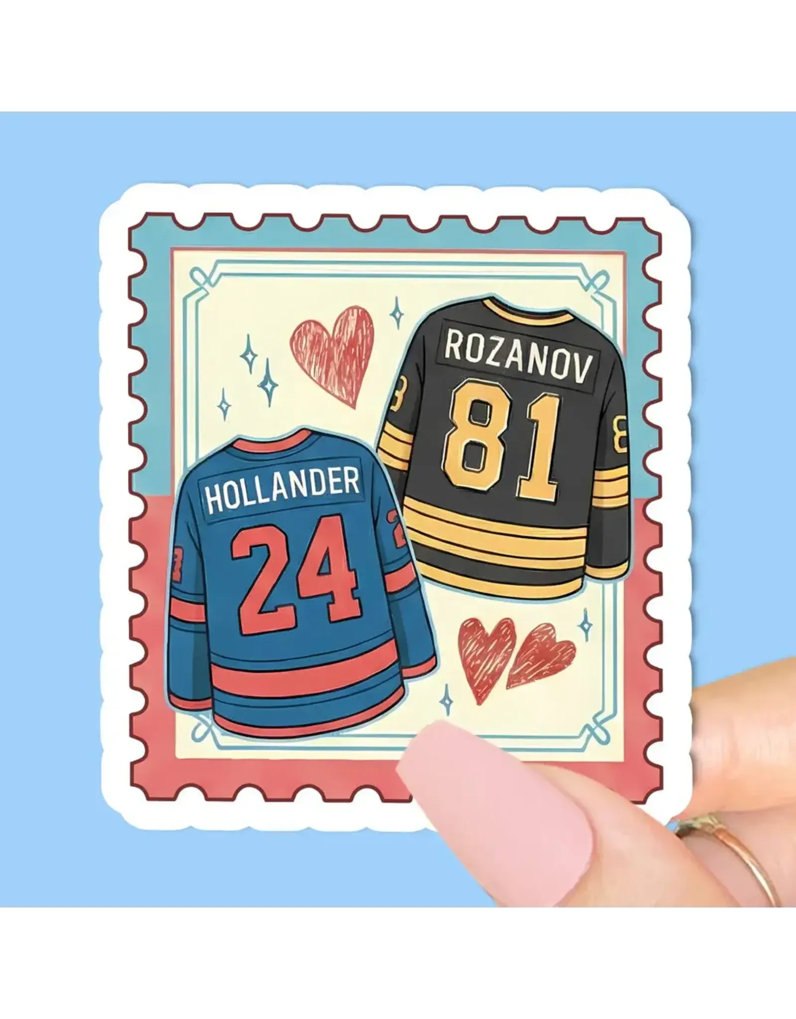Radical Buttons Hockey Romance Sticker