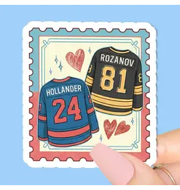 Radical Buttons Hockey Romance Sticker